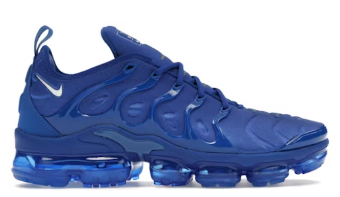 Nike Air VaporMax Plus Game Royal Metallic Silver SZ 10 MISSING LID
