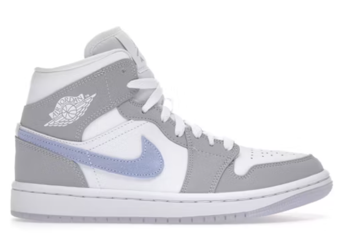 Jordan 1 Mid Wolf Grey Aluminum (Women's) SZ 7