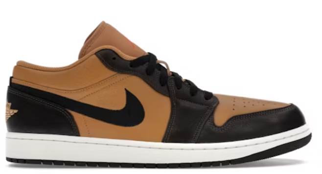 Jordan 1 Low SE Flax Baroque Brown SZ 8.5 MISSING LID