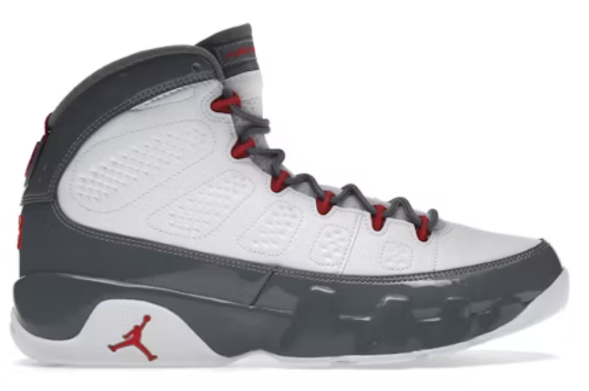 Jordan 9 Retro Fire Red SZ 9 MISSING LID