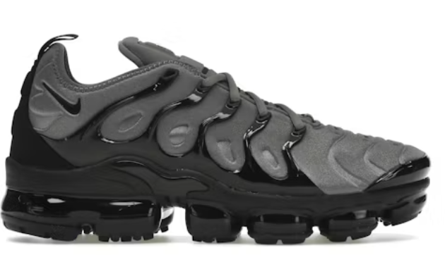 Nike Air Vapormax Plus Cool Grey Black SZ 10.5 MISSING LID