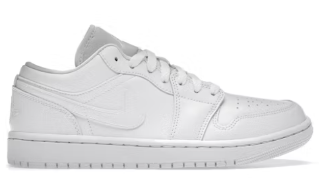 Jordan 1 Low Triple White (2022) (Women's) SZ 10.5/9M MISSING LID