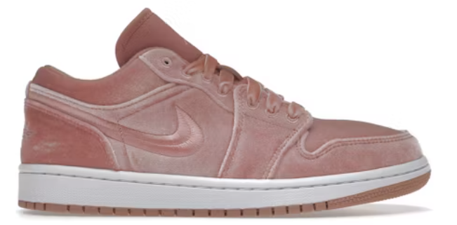 Air Jordan 1 Low SE Pink Velvet (Women's) SZ 10 MISSING LID