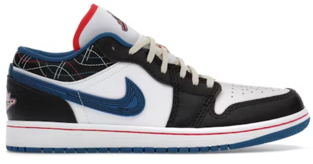 Jordan 1 Low SE Industrial Blue Sashiko SZ 12.5 MISSING LID