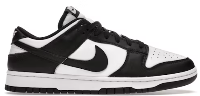 Nike Dunk Low Retro White Black Panda SZ 9