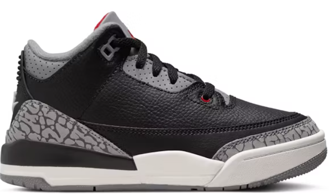 Jordan 3 Retro Black Cement (2024) (PS) SZ 12.5C MISSING LID
