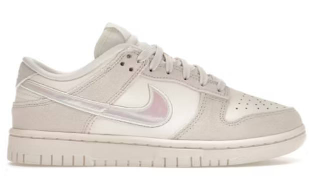 Nike Dunk Low Sail Iridescent Swoosh (Women's) SZ 8
