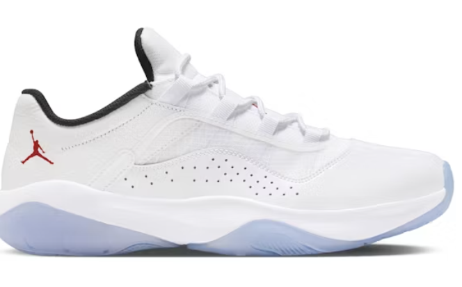 Jordan 11 CMFT Low White Black Varsity Red SZ 8.5 USED NO BOX