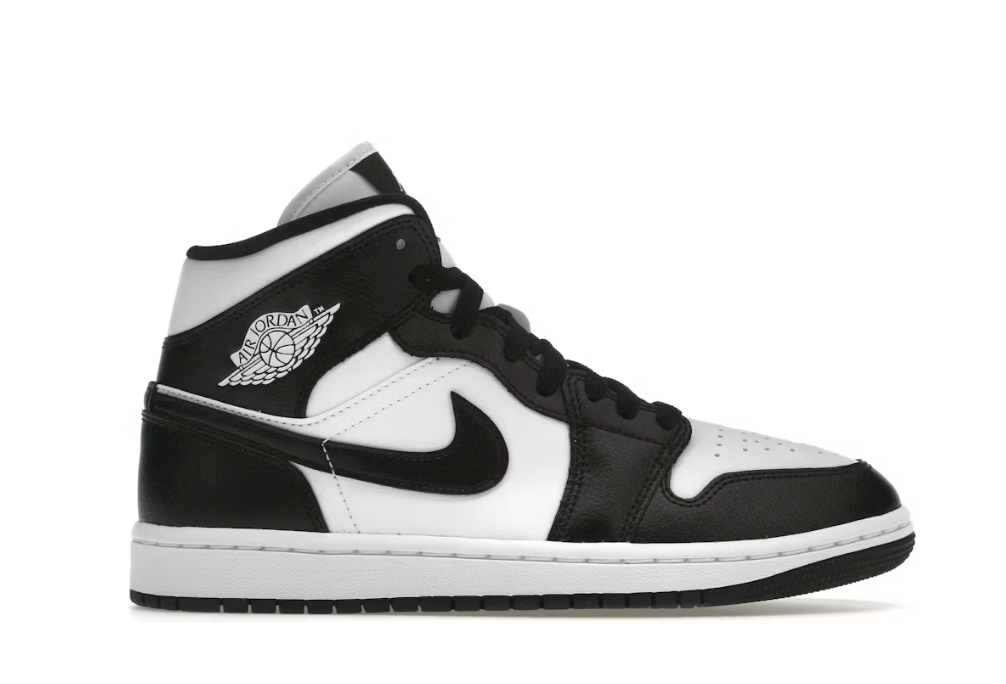 Jordan 1 Mid Panda (Women's) Sz 5 (No box)