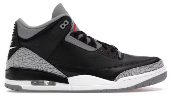 Jordan 3 Retro OG Black Cement (2024) SZ 7 MISSING LID REP BOX