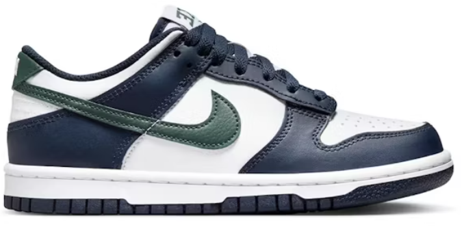 Nike Dunk Low Obsidian Vintage Green (GS) SZ 6.5Y MISSING LID