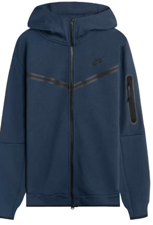 Nike Sportswear Tech Fleece Hoodie Midnight Navy/Black SZ L