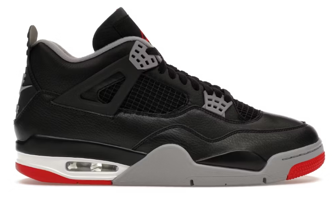 Jordan 4 Retro Bred Reimagined SZ 8.5 MISSING LID