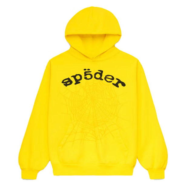 Sp5der Legacy Hoodie Yellow Large