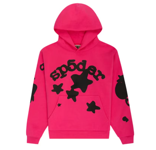 Sp5der Beluga Hoodie Pink LARGE