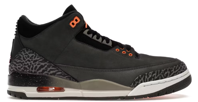 Jordan 3 Retro Fear Pack (2023) SZ 10 MISSING LID