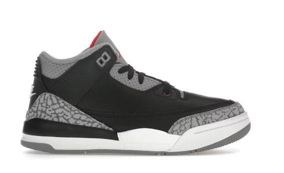 Jordan 3 Retro Black Cement (2024) (PS) SZ 3Y MISSING LID