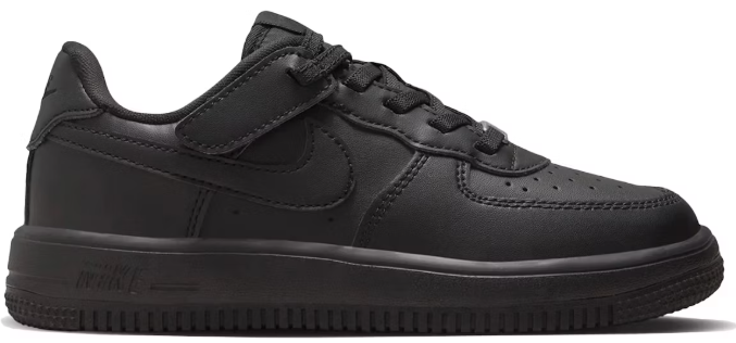 Nike Force 1 Low EasyOn Triple Black (PS) SZ 10C