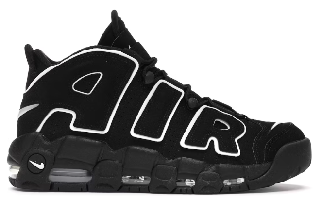 Nike Air More Uptempo Black White SZ 11 USED BOX