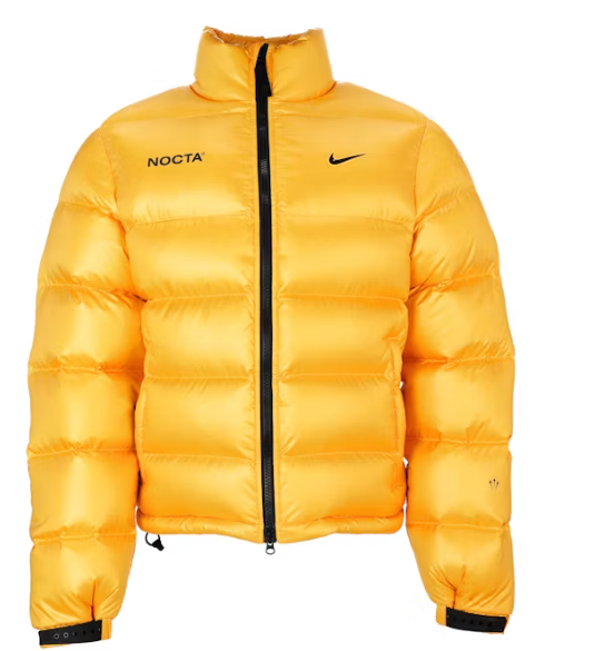 Nike x NOCTA Sunset Puffer Jacket Yellow SZ XL DEFECT