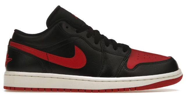 Jordan 1 Low Bred Sail (Women's) SZ 10.5W/9M USED