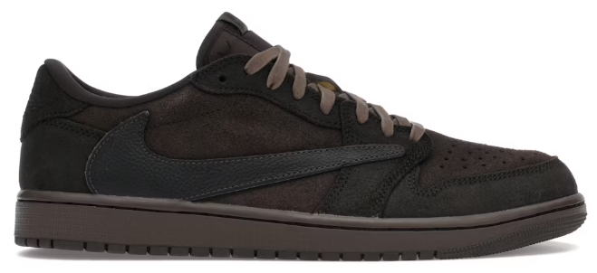 Jordan 1 Retro Low OG SP Travis Scott Velvet Brown SZ 12