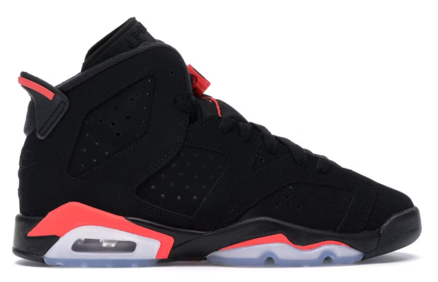 Jordan 6 Retro Black Infrared (GS) SZ 4.5Y USED