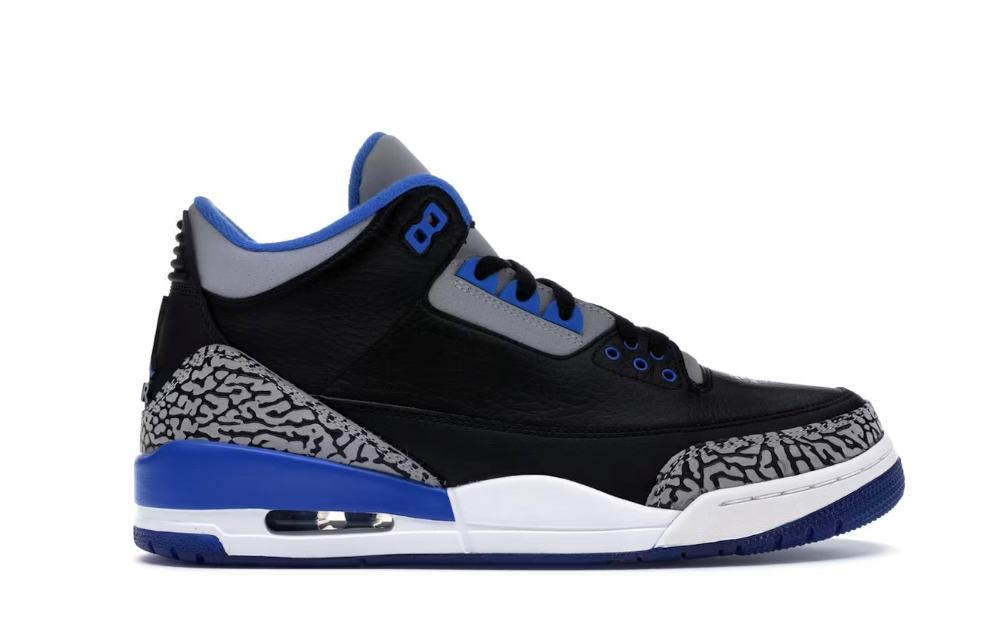 Jordan 3 Retro Sport Blue Sz 8.5 used no box