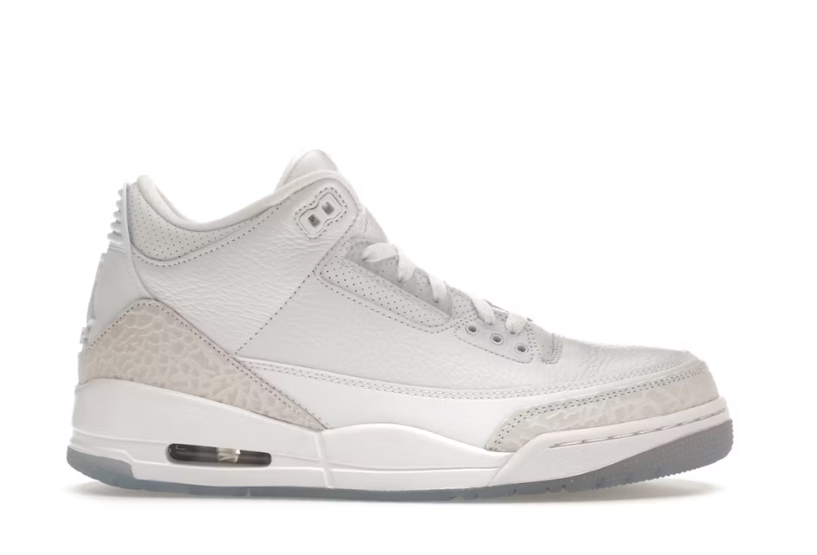 Jordan 3 Retro Pure White (2018) Sz 8.5 Used