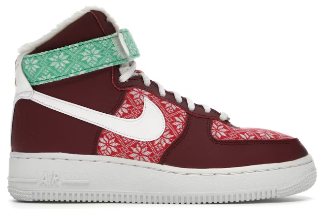 Nike Air Force 1 High Nordic Christmas (2020) SZ 7.5 USED NO BOX