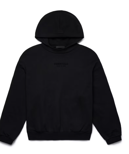 Fear of God Essentials Hoodie Jet Black SZ XXS