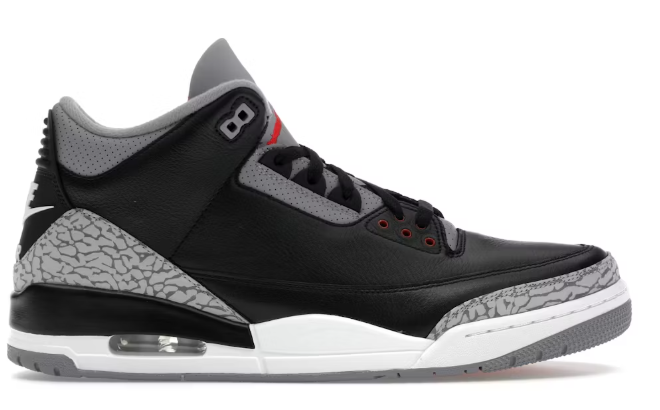 Jordan 3 Retro OG Black Cement (2024) SZ 11 MISSING LID