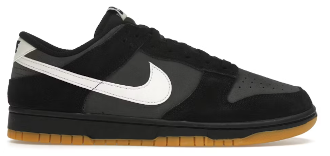 Nike Dunk Low SE Black Grey Gum SZ 8.5 MISSING LID