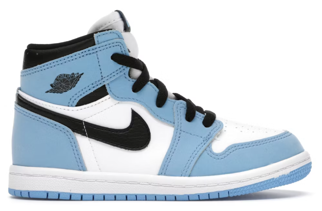 Jordan 1 Retro High OG University Blue (TD) SZ 8C SCUFF ON HEAL