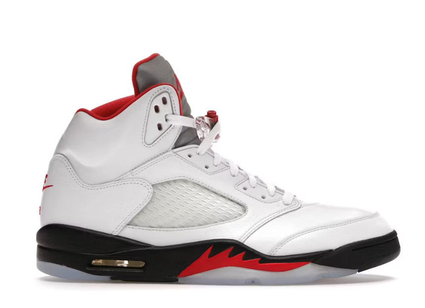 Jordan 5 Retro Fire Red Silver Tongue (2020) Sz 8.5 used