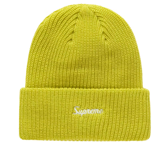 Supreme Loose Gauge Beanie (FW24) Lime