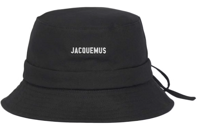Jacquemus Le Bob Gadjo Bow Bucket Hat Black