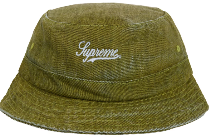 Supreme Coated Denim Crusher Olive SZ M/L