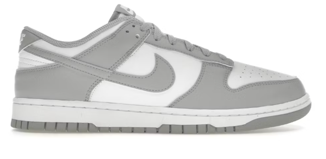 Nike Dunk Low White Light Smoke Grey SZ 10