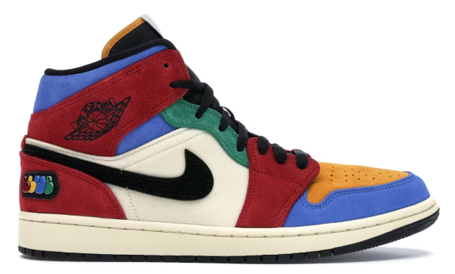 Jordan 1 Mid SE Fearless Blue the Great SZ 14 USED