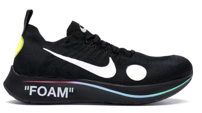 Nike Zoom Fly Mercurial Off-White Black SZ 6 USED