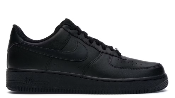 Nike Air Force 1 Low '07 Black SZ 10.5