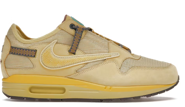 Nike Air Max 1 Travis Scott Cactus Jack Saturn Gold SZ 12.5 USED