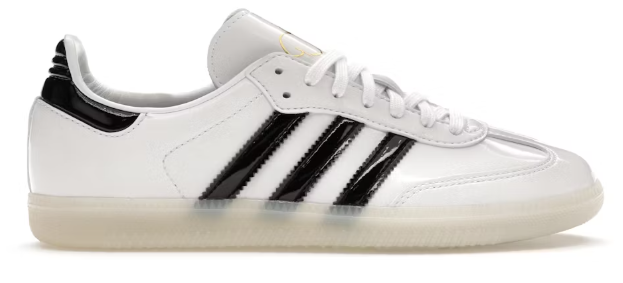 adidas Samba Jason Dill White Black Patent SZ 11