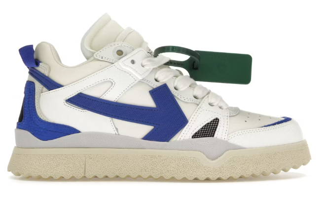 OFF-WHITE Sponge Mid Top White Blue SZ 40