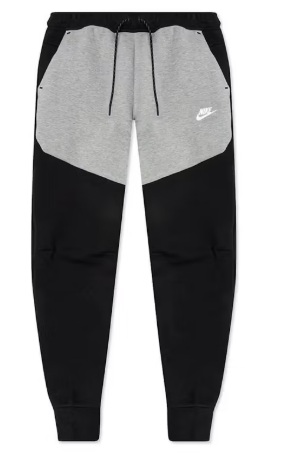 Nike Sportswear Tech Fleece Joggers Black/Dark Grey Heather/White SZ S