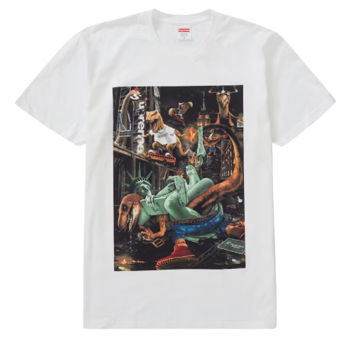 Supreme T-Rex Tee White SZ XXL