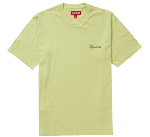 Supreme Washed Script S/S Top (FW23) Lime SZ L