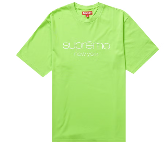 Supreme Classic Logo S/S Top Lime SZ L
