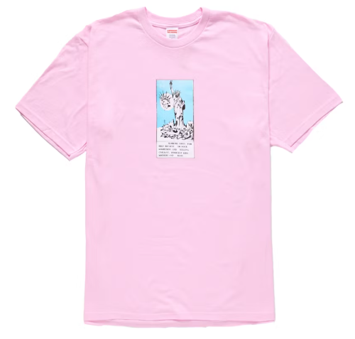 Supreme Liberty Tee Light Pink SZ XL